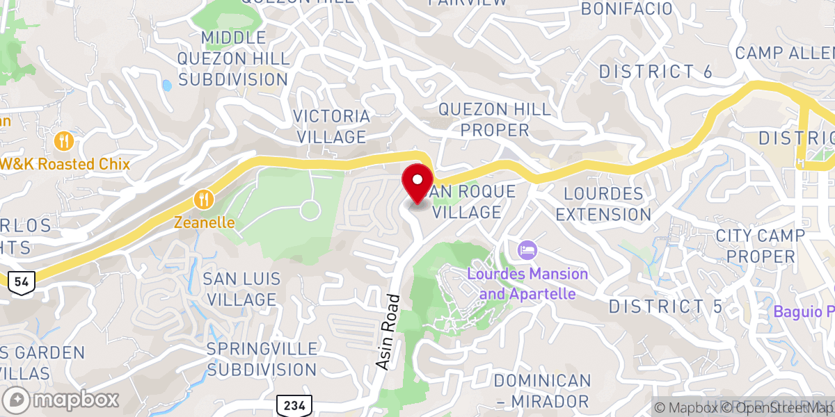 Map showing location of Our Lady of the Pillar Chapel - Recoletos