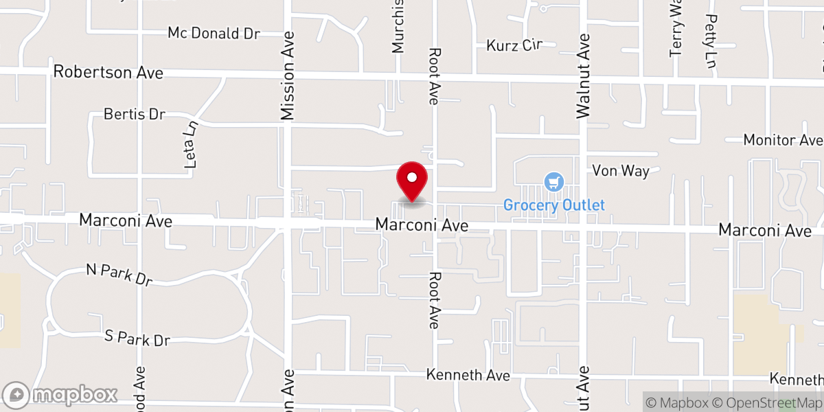 Map showing location of Sacramento Slavic Seventh-day Adventist Church