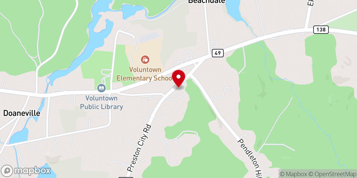 Map showing location of Saint Thomas Church