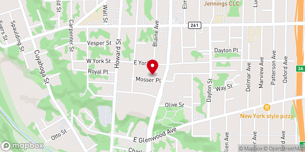 Map showing location of St Anthony of Padua Church