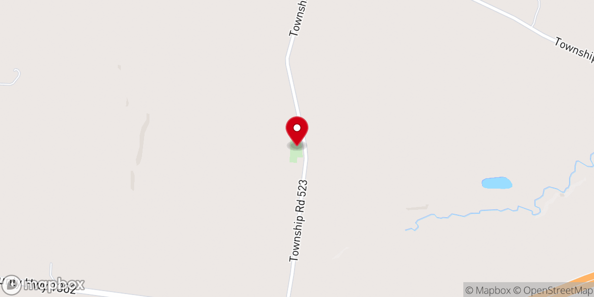 Map showing location of Pleasant Valley Lutheran Church