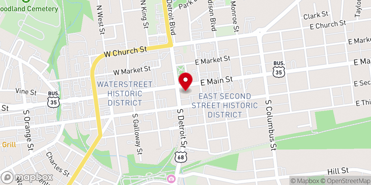 Map showing location of Caleb
