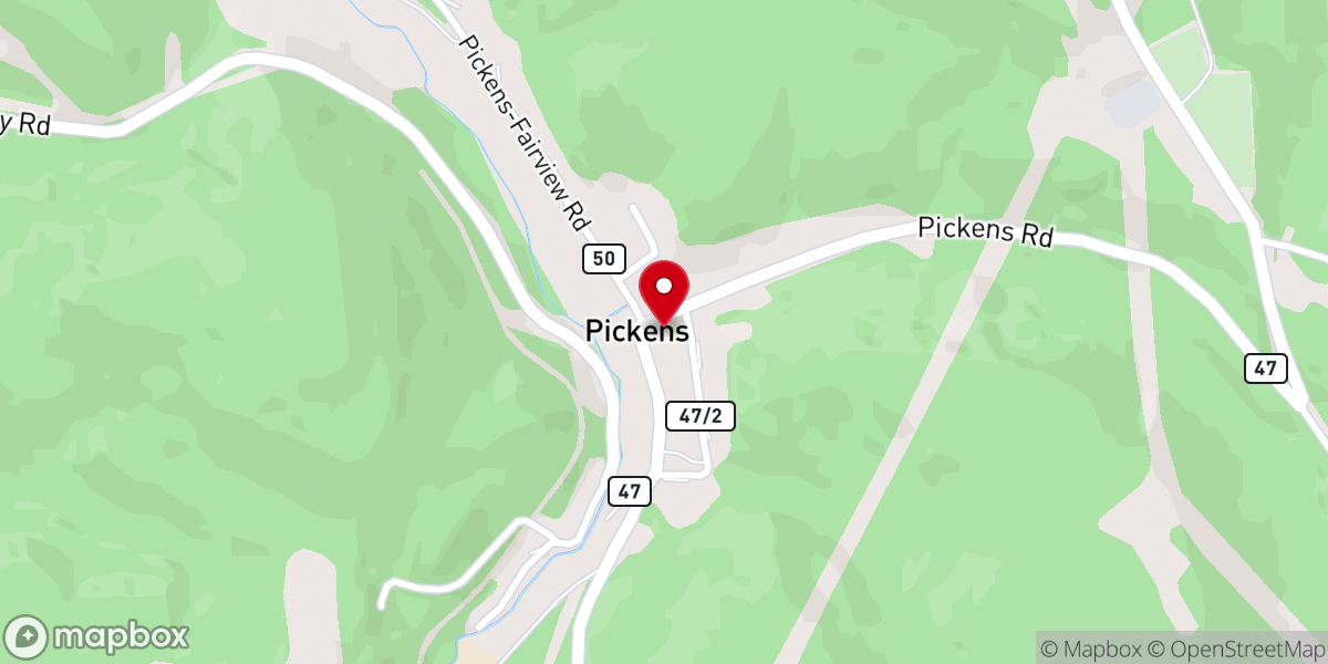 Map showing location of Sacred Heart Catholic Church