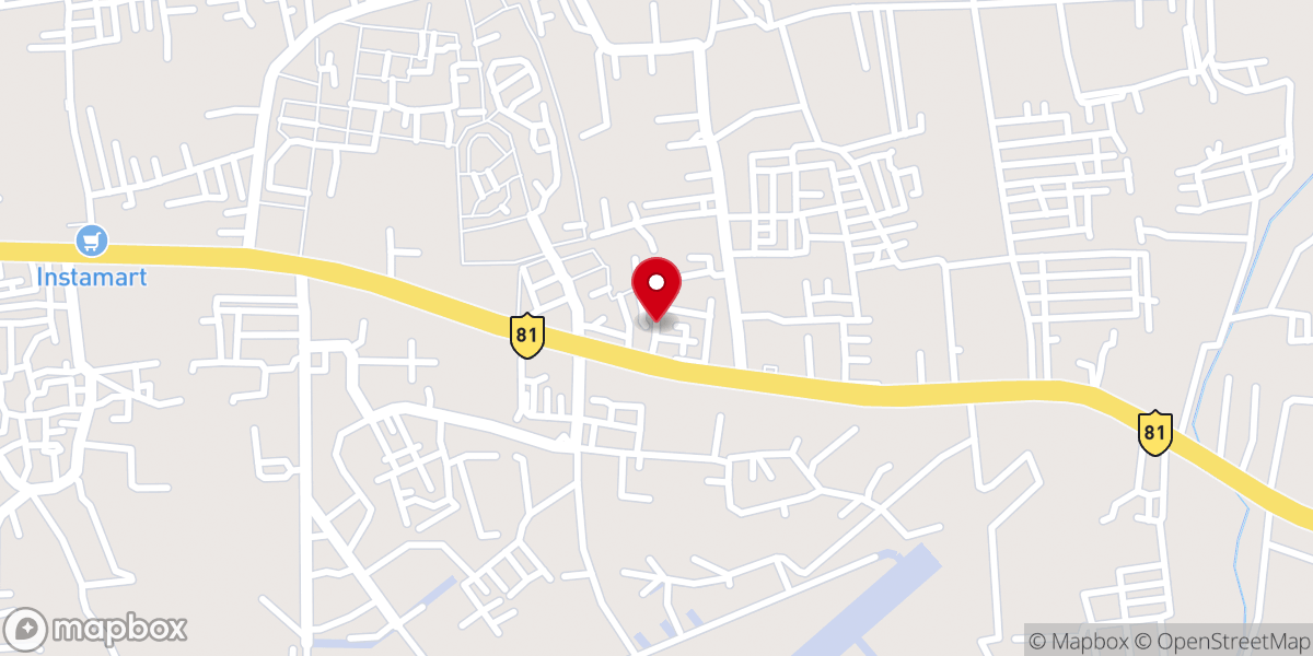 Map showing location of St. Thomas Syro Malabar Church