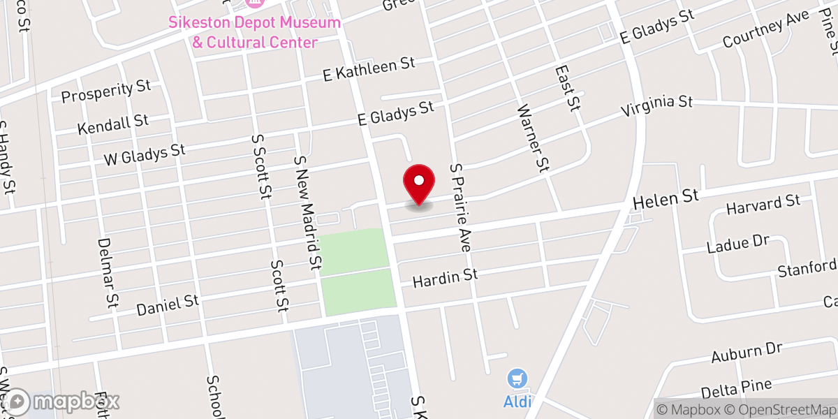 Map showing location of Glory of God Church of God