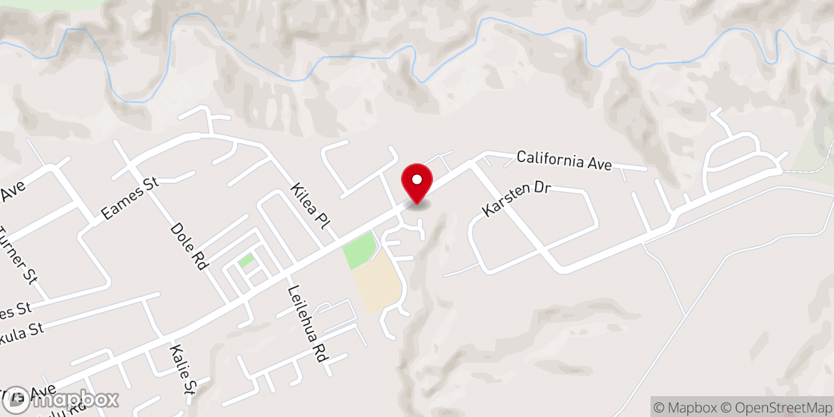 Map showing location of Wahiawa Door of Faith