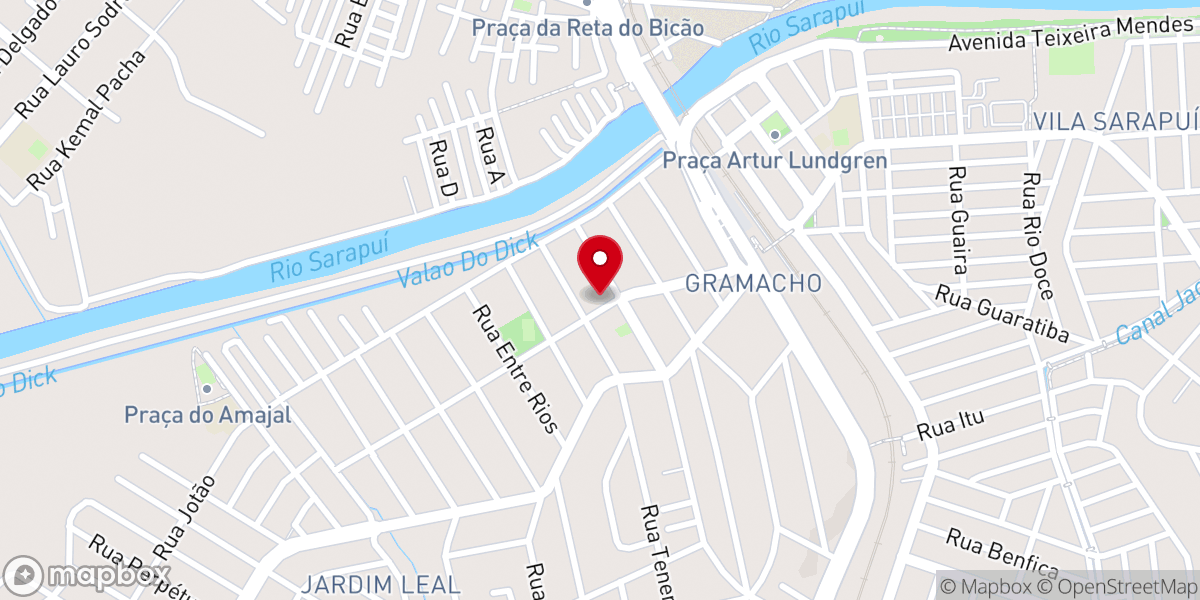 Map showing location of Igreja Católica Paulo Apóstolo