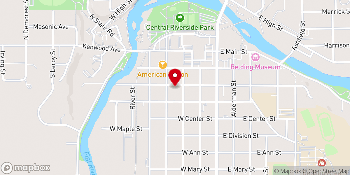 Map showing location of Crosspoint Church