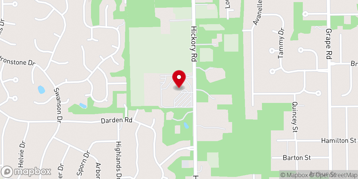 Map showing location of Gospel City Church
