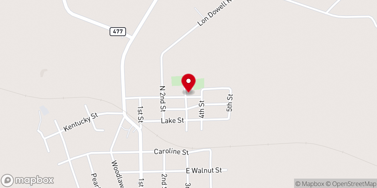 Map showing location of Church Of The Living God