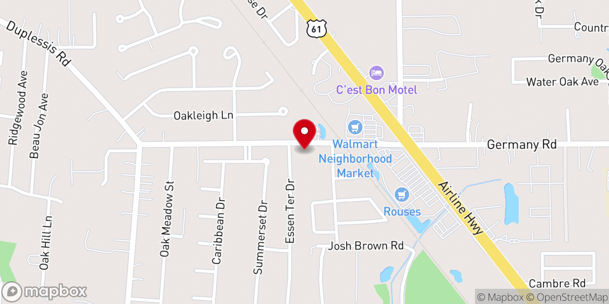 Map showing location of Be Right Ministries Church