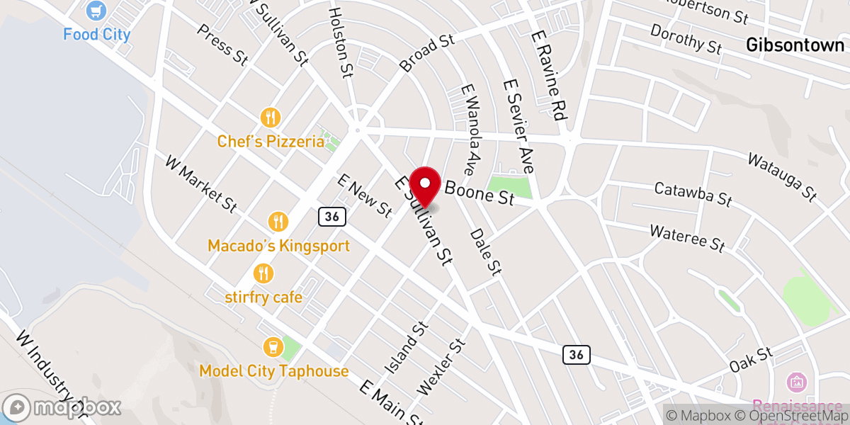 Map showing location of Shades of Grace United Methodist Church