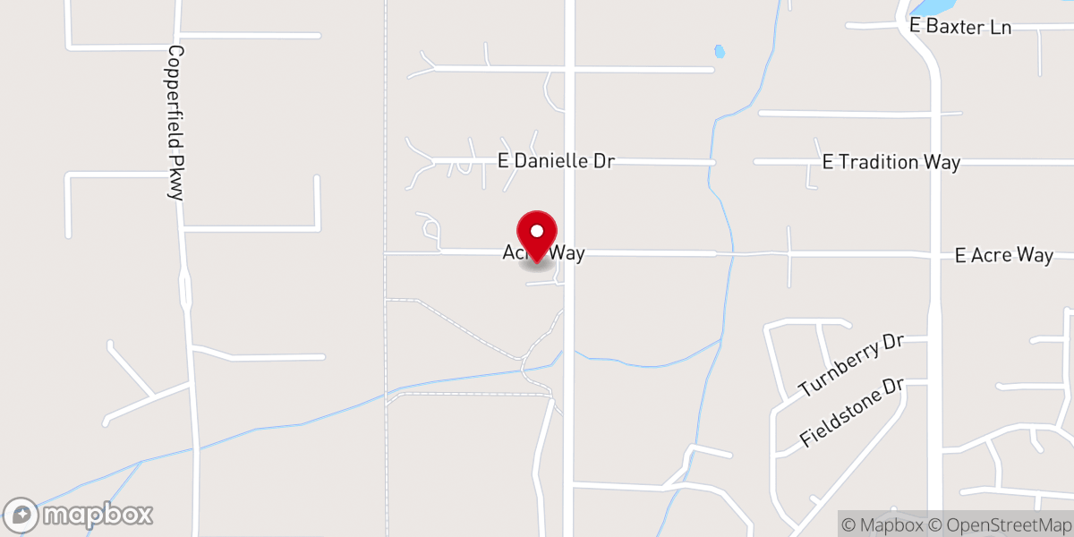 Map showing location of Vineyard Church