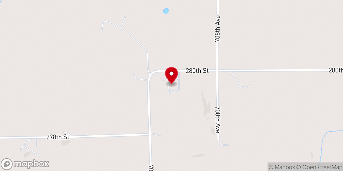 Map showing location of Old Apostolic Lutheran Church