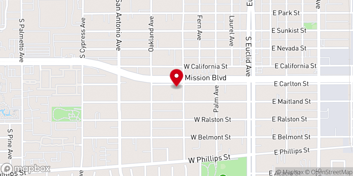 Map showing location of Living Word Ontario Christian Church
