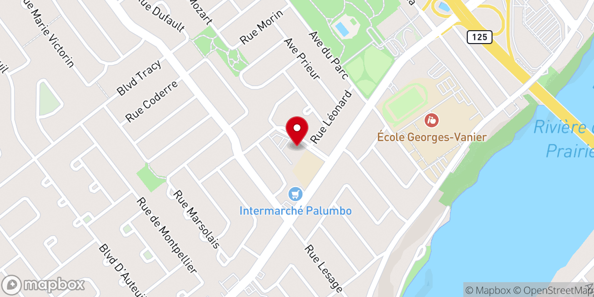 Map showing location of Church of Saint-Sylvain of Montréal