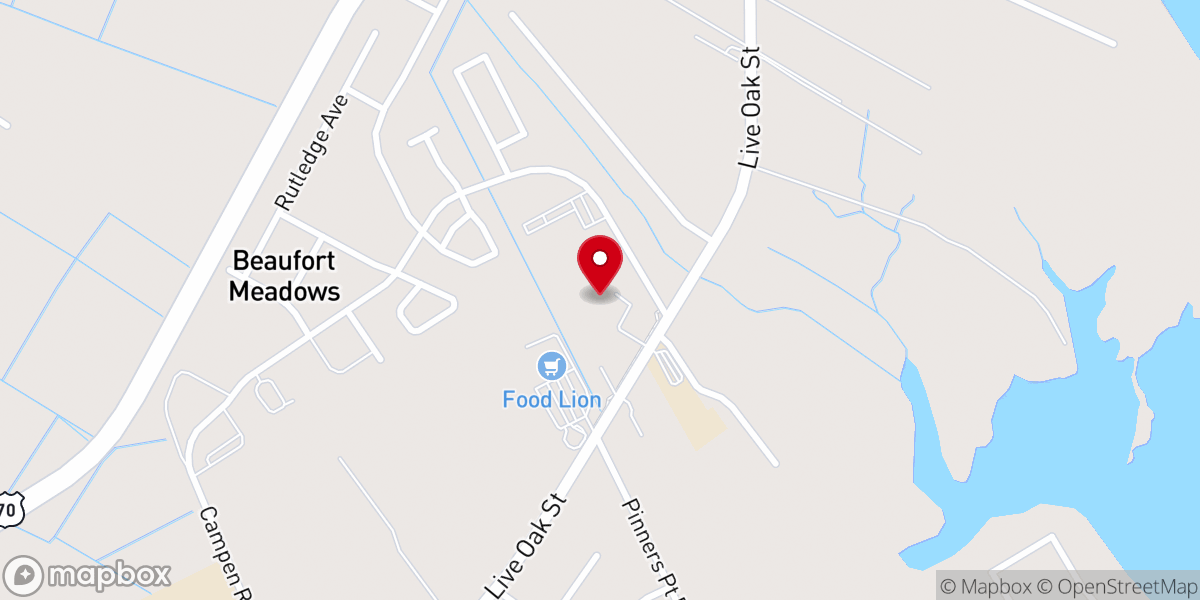 Map showing location of First Free Will Baptist Church