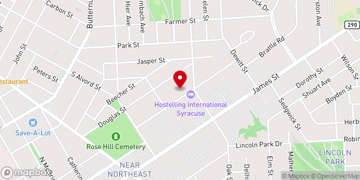 Map showing location of In My Fathers Kitchen