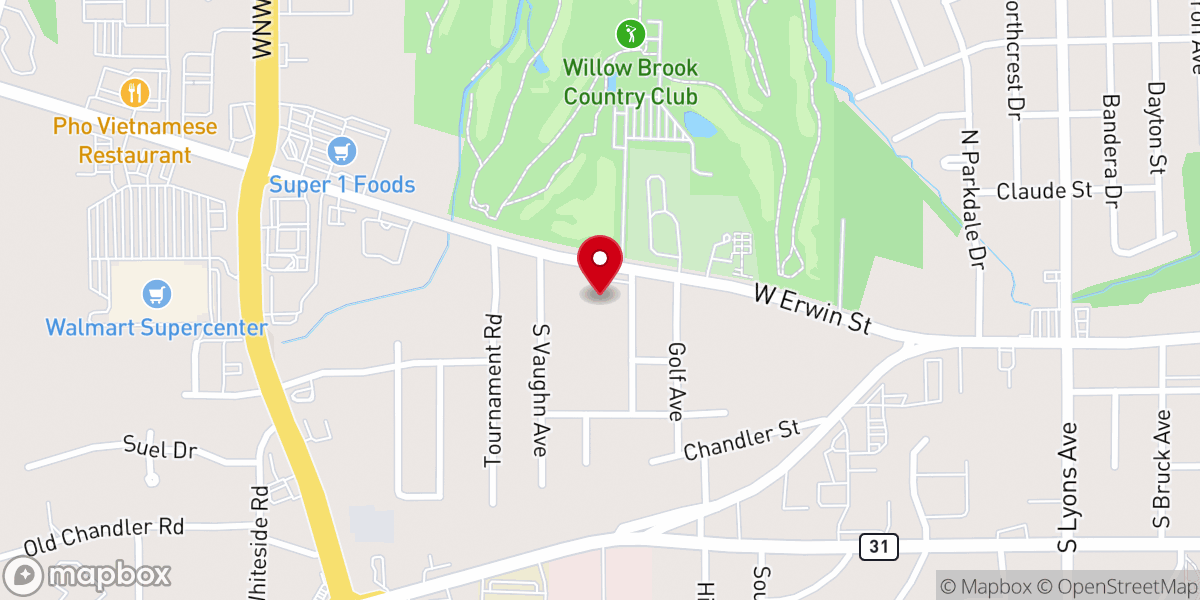 Map showing location of New Baptist Evangelistic Church