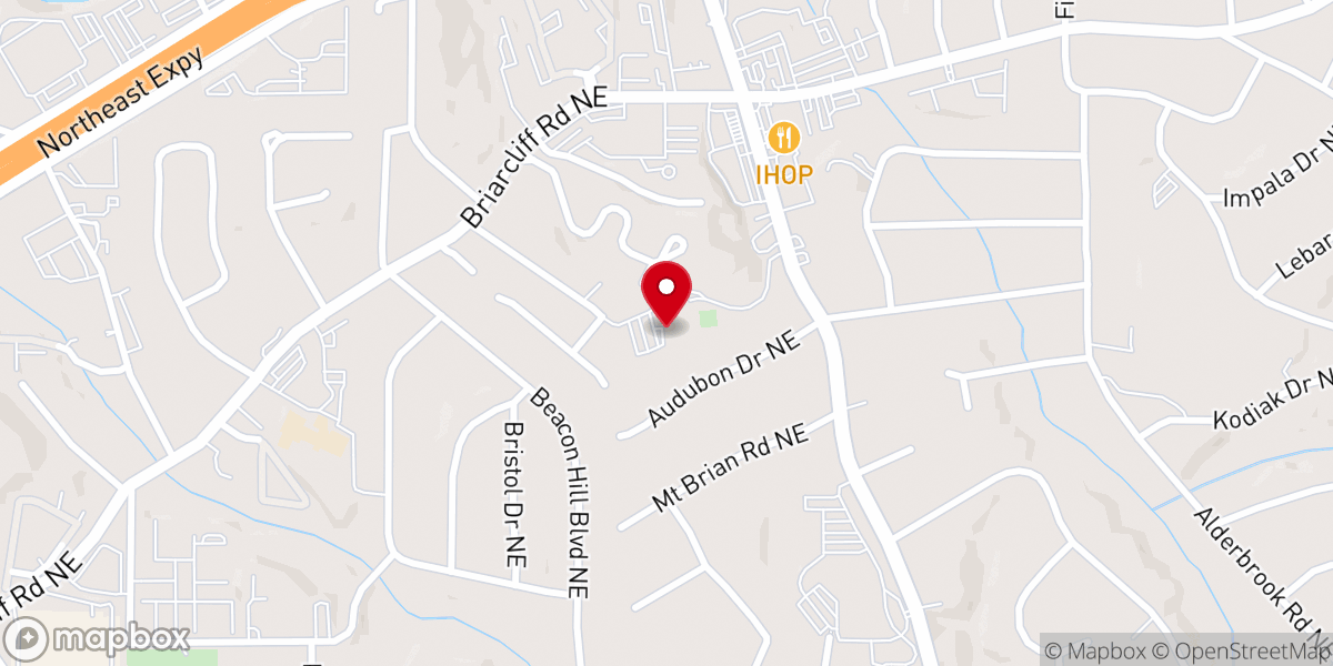 Map showing location of Central Congregational United Church of Christ