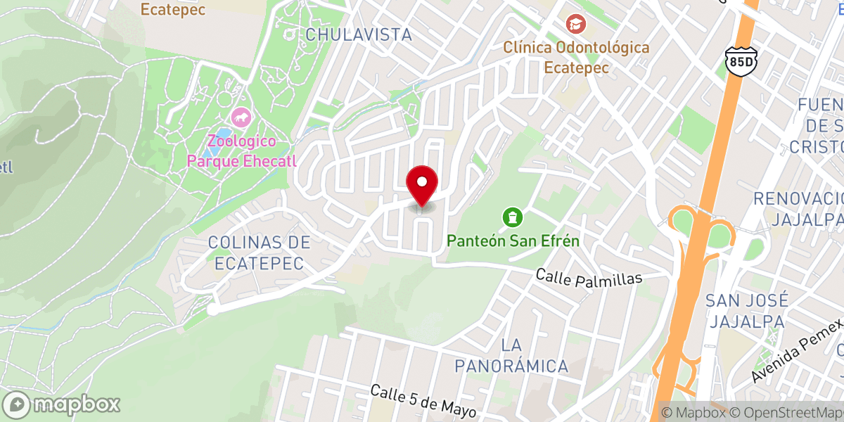 Map showing location of Parroquia Inmaculado Corazón de María