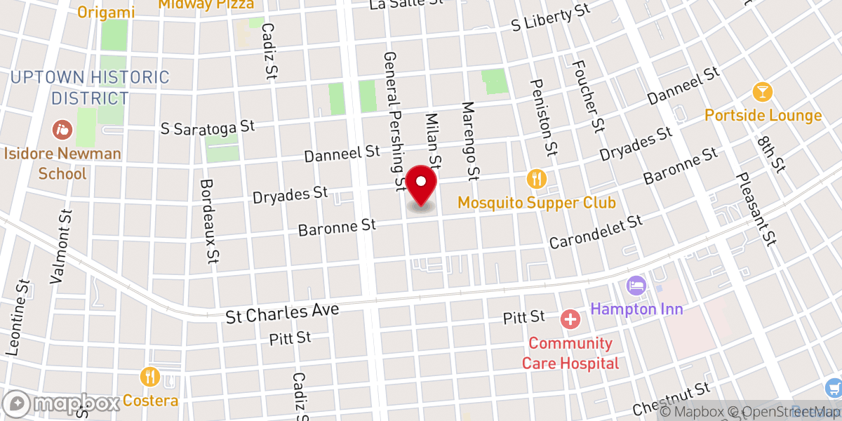 Map showing location of First District Baptist Association
