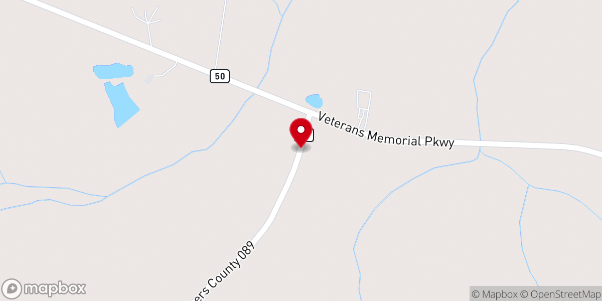 Map showing location of Jackson Memorial Baptist Church