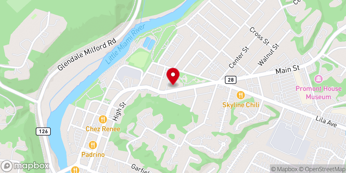 Map showing location of St Andrew Parish Church
