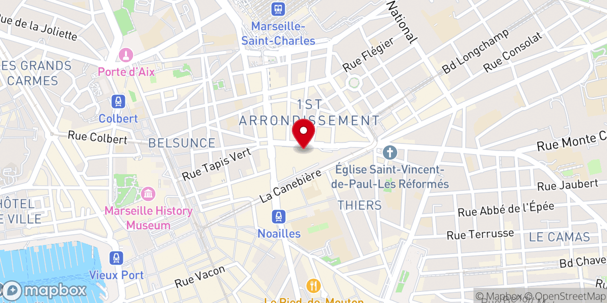 Map showing location of Eglise Evangelique Libre