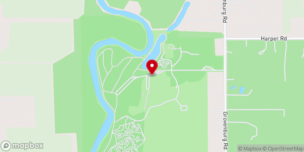 Map showing location of Burchfield Park