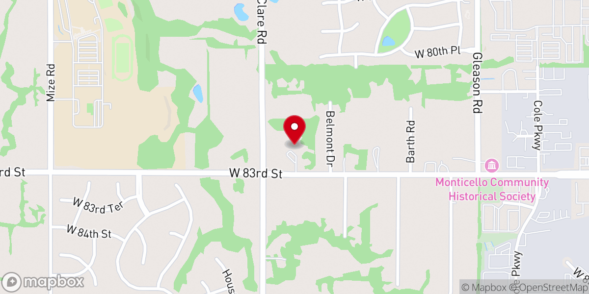 Map showing location of West Lenexa Seventh-day Adventist Church