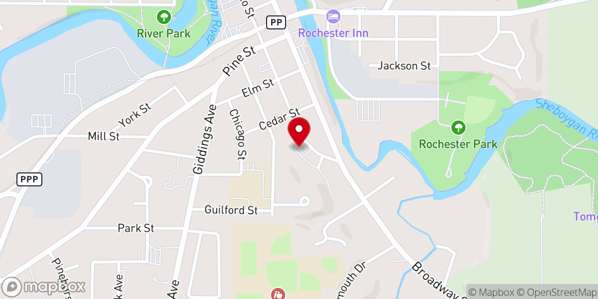 Map showing location of Word of Grace Community Church