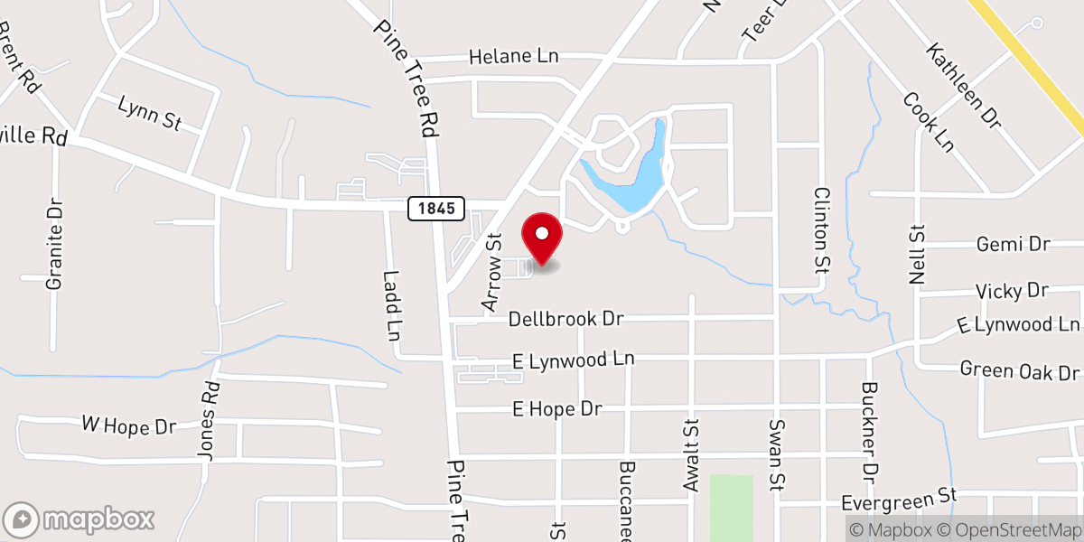 Map showing location of St. Matthew's Pope John Paul II Family Center