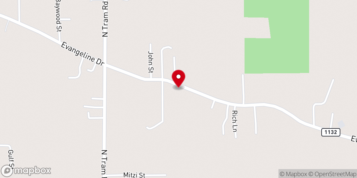 Map showing location of Log Cabin Tabernacle