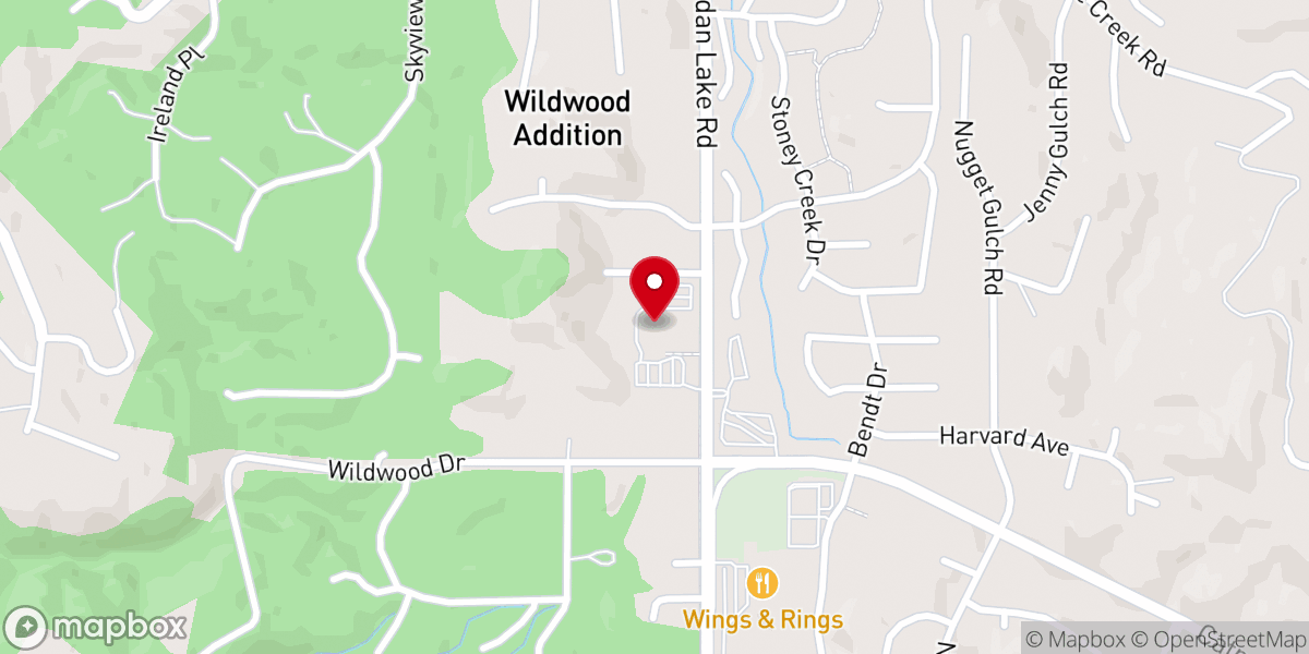 Map showing location of Calvary Lutheran Church