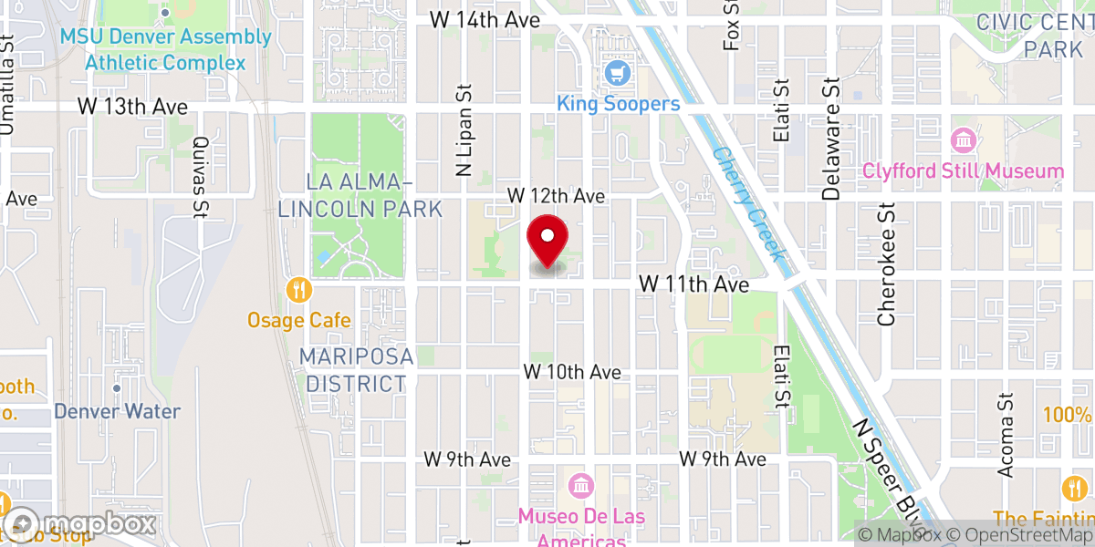 Map showing location of Scum of the Earth Church