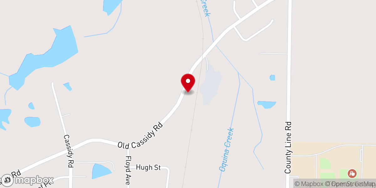 Map showing location of Beulah Hill Church