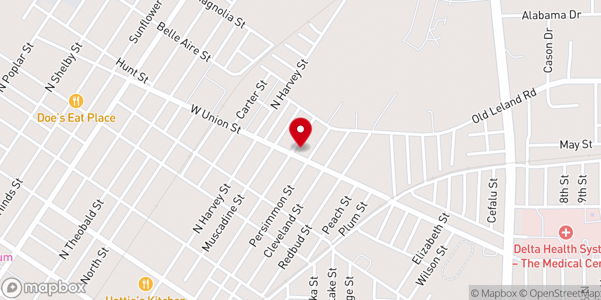 Map showing location of Holy Temple Church of Apostolic Faith