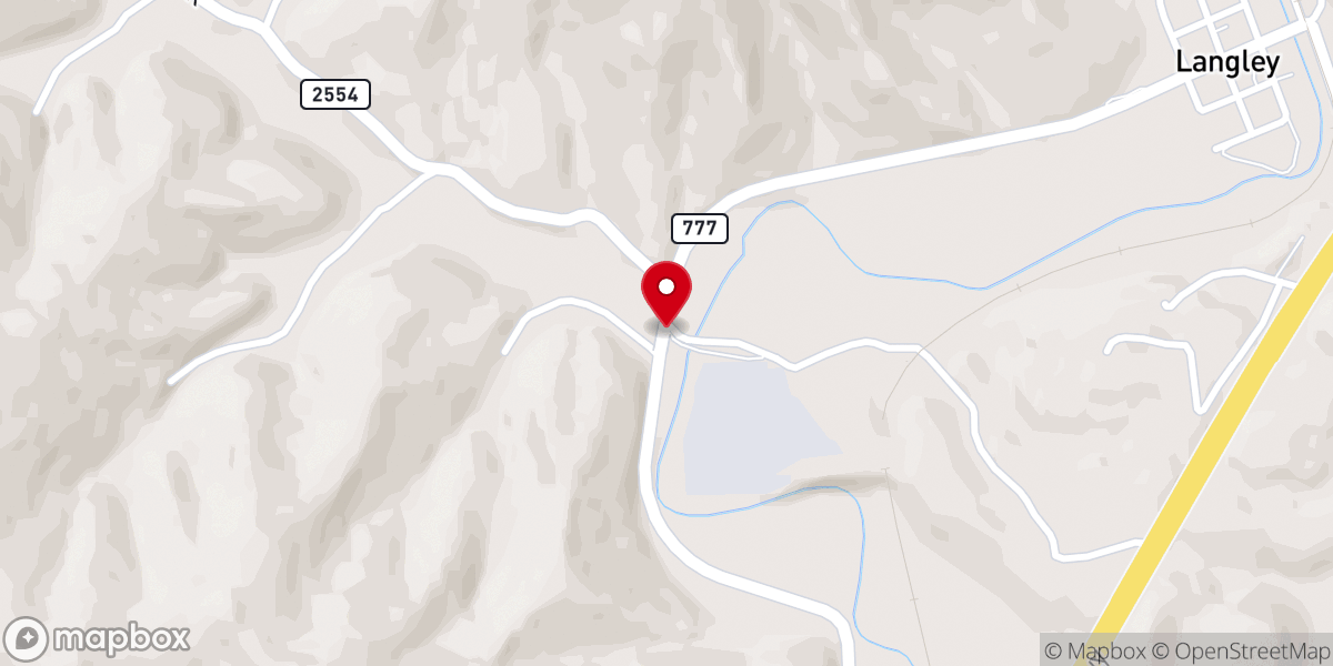 Map showing location of Bethel Church