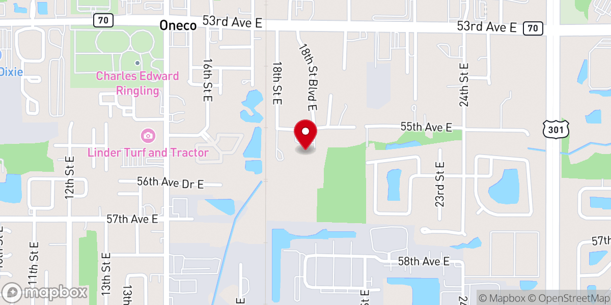 Map showing location of Community Baptist Church
