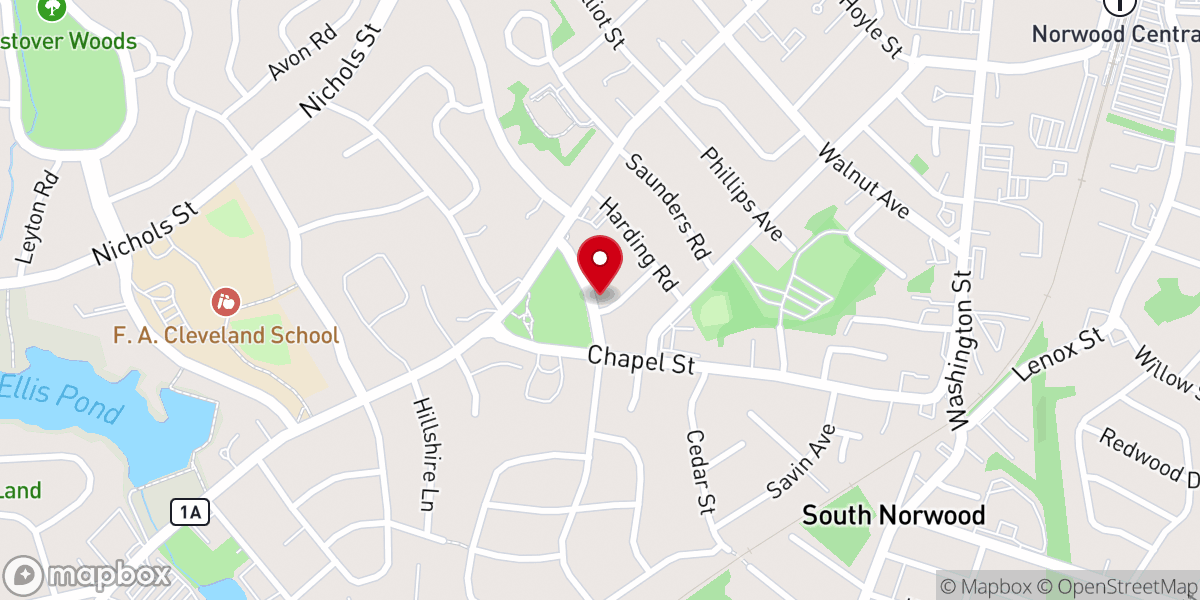 Map showing location of Emmanuel Lutheran Church