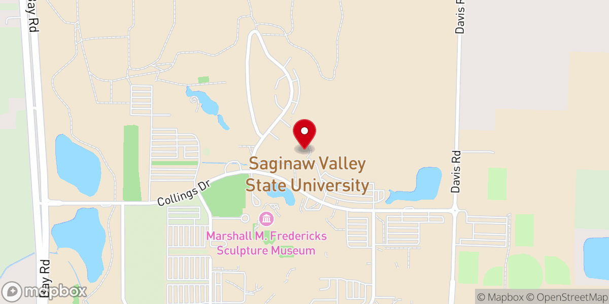 Map showing location of Founders Hall