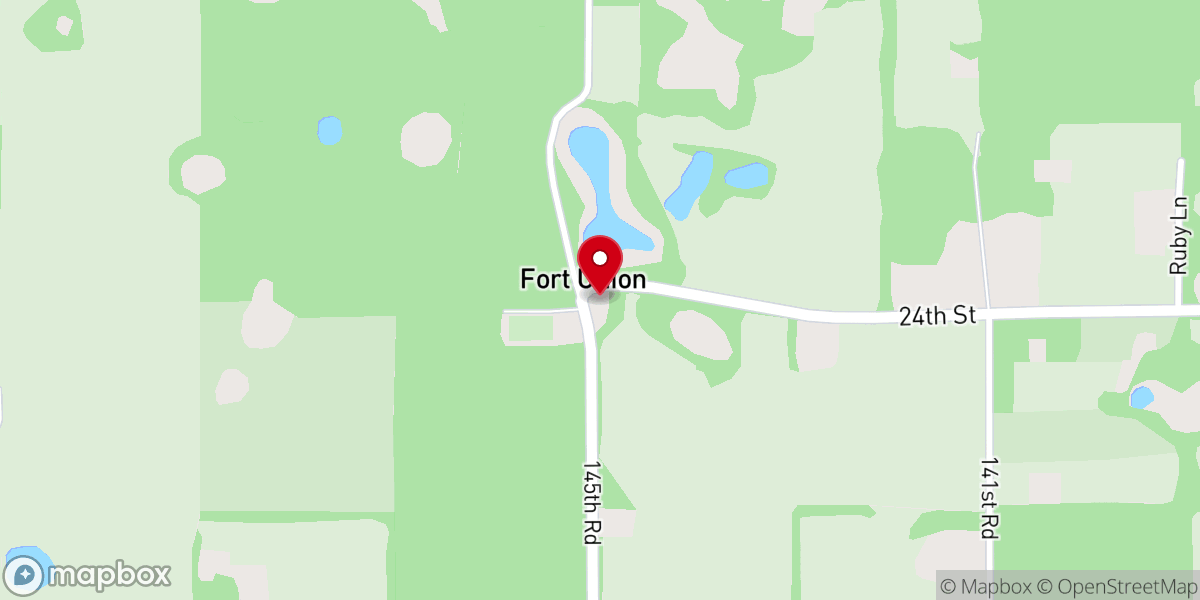 Map showing location of Historic Fort Union A.M.E. Church