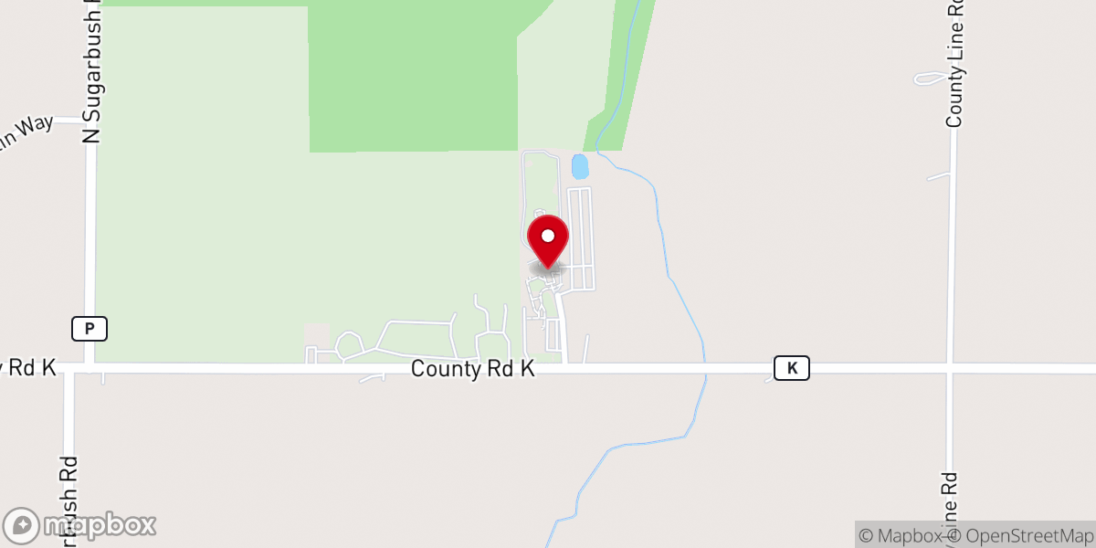 Map showing location of Our Lady of Good Help Chapel