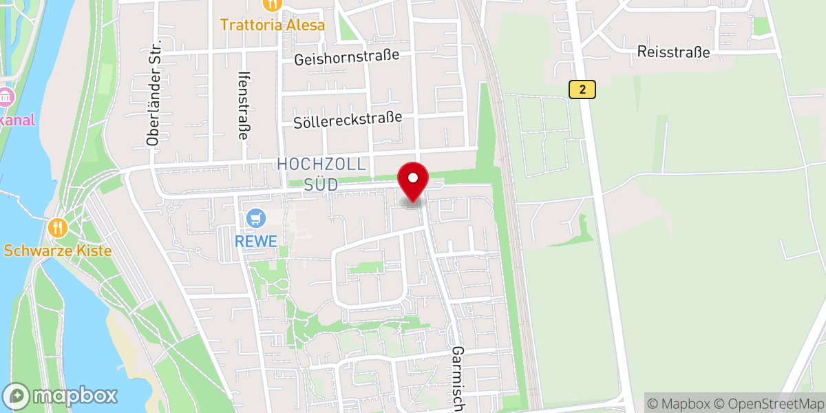 Map showing location of Auferstehungskirche - Evangelisch-Lutherische Kirchengemeinde Augsburg - Auferstehungskirche