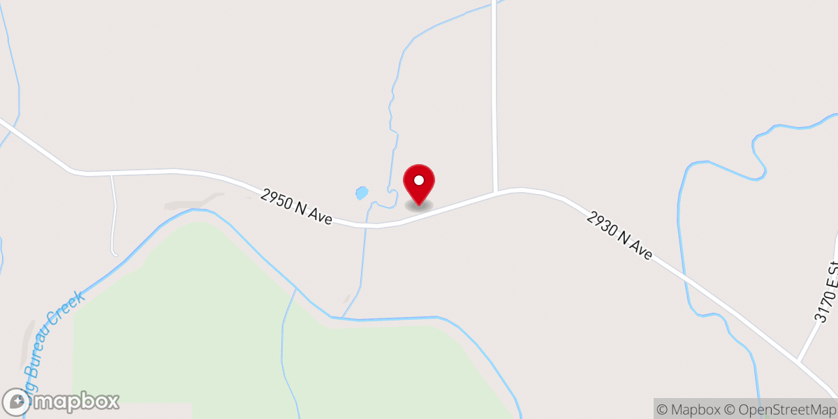 Map showing location of Perkins Grove E.U.B. Church Memorial