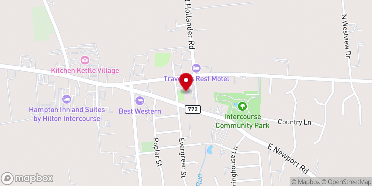 Map showing location of Church at Cross Keys