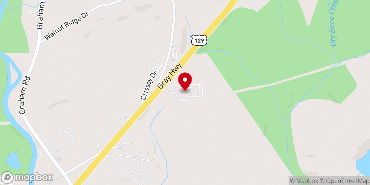 Map showing location of Real Life Church