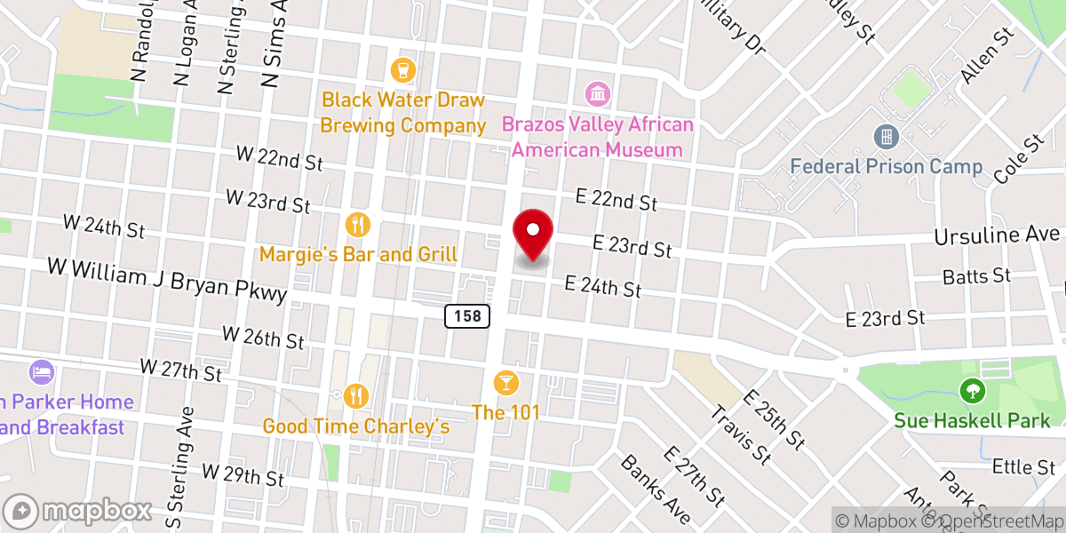 Map showing location of Cross Central Church