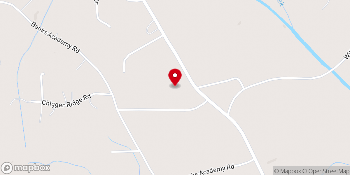Map showing location of Discover Life Toccoa